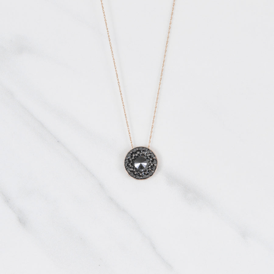Black Diamond Spiked Necklace