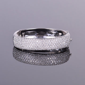 Diamond Pave Bangle Bracelet (Estate)