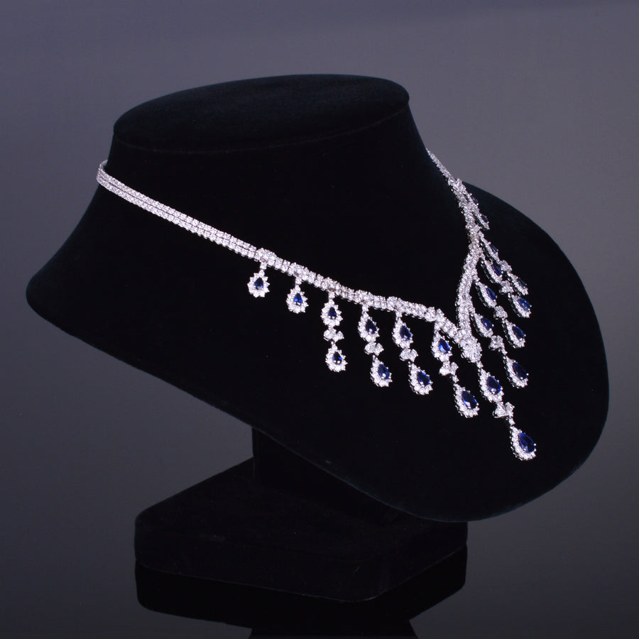 Diamond and Sapphire Royal Necklace