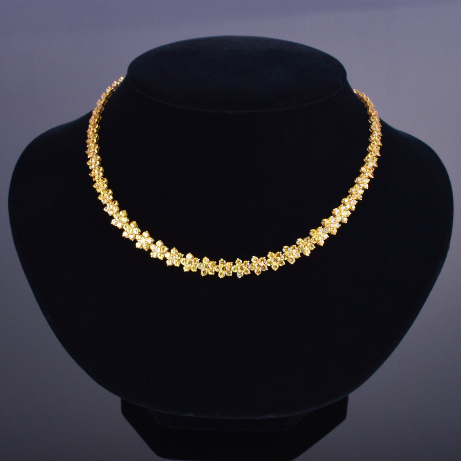 Yellow Sapphire EuroStar Necklace