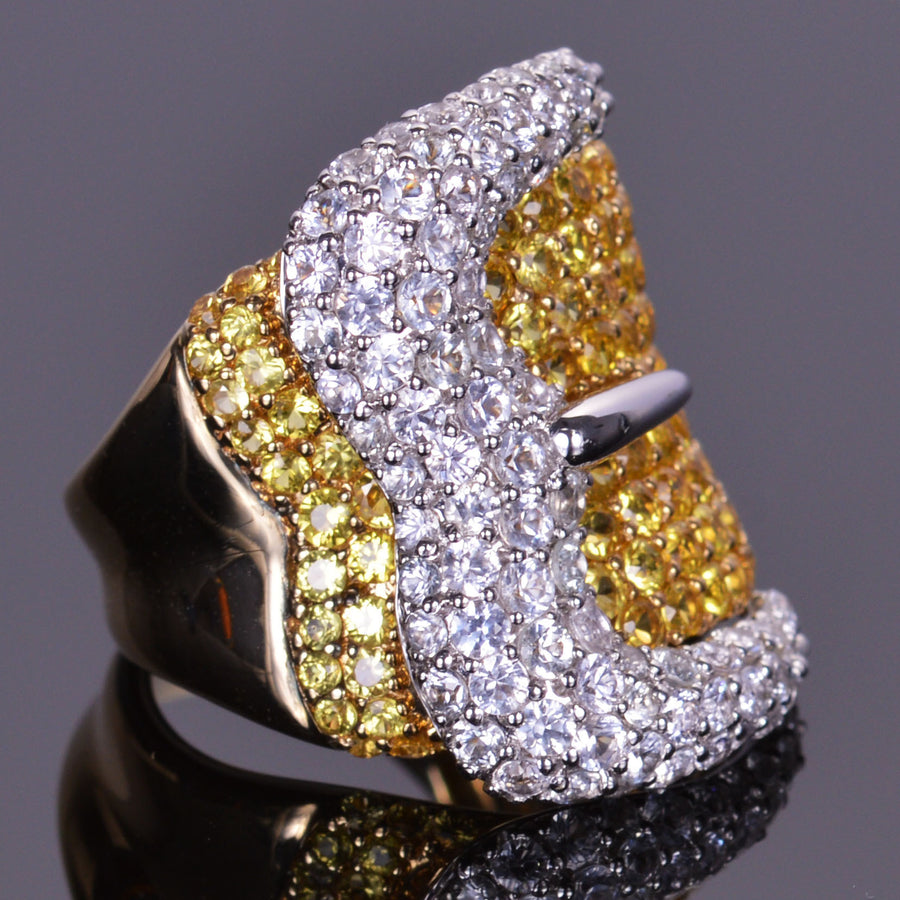 XV Belt Buckle Pave Ring