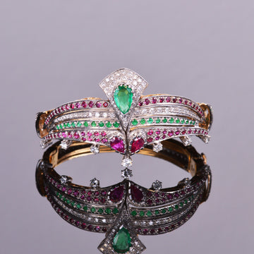 Antique Gemstone Bangle Bracelet (Estate)