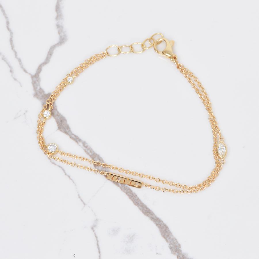 XOXO Diamond Bracelet