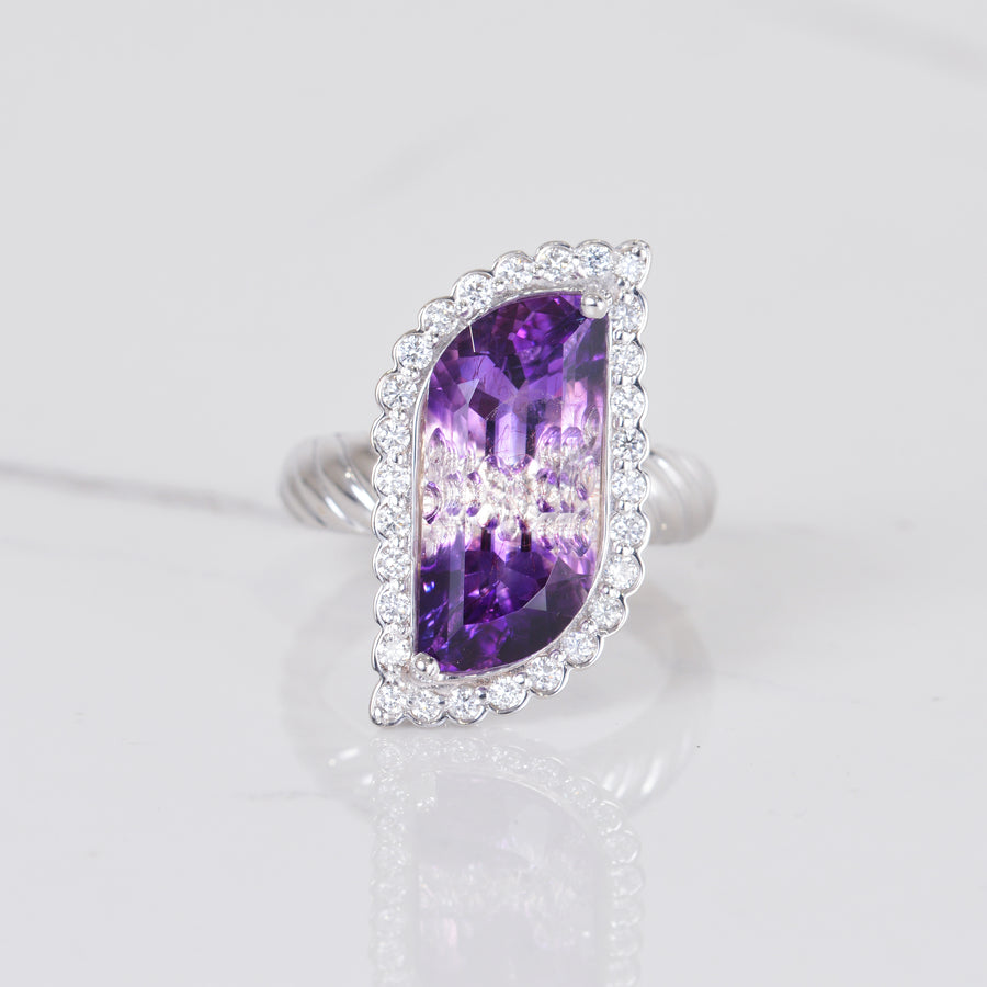 Purple Twist Ring