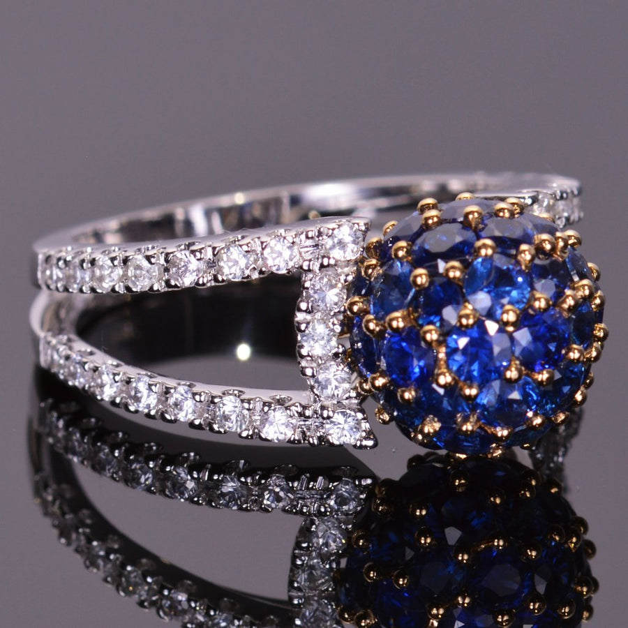 Blue on sale sphere ring