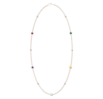 Birthstone Necklace With Diamond Accents